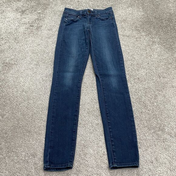 Paige Verdugo Ultra Skinny Denim Jeans Womens 24 Blue Low Rise Stretch 24x29 - Picture 1 of 14